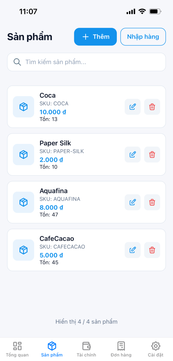 App screen